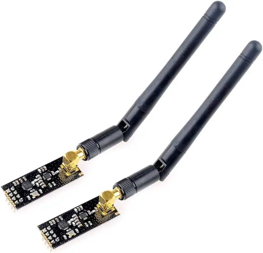 NRF24L01+PA+LNA Wireless Transceiver RF Transceiver Module with SMA Antenna 2.4G 1100m