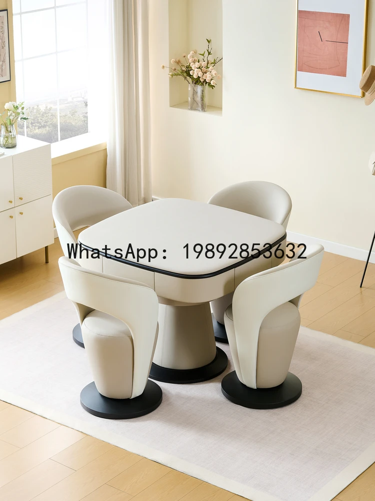 CZ  Mahjong Machine Fully Automatic Home Mahjong Table Dual-use Dining Table Integrated Roller Coaster Super Electric Silent