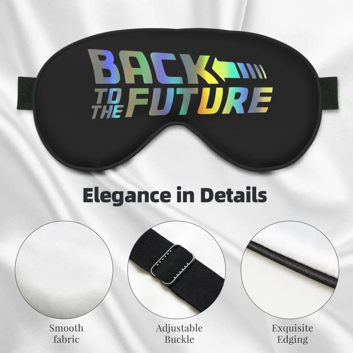 العودة إلى المستقبل قناع عين ناعم النوم الغمامة الخيال العلمي فيلم كوميدي استراحة الغداء الرجال النساء إيباتش قيلولة الصحة غطاء العين