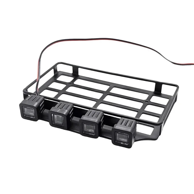 Remote Control Crawler Luggage Carriers For 1/12 MN82 Rc Car Upgrade Accessories Round Lamp