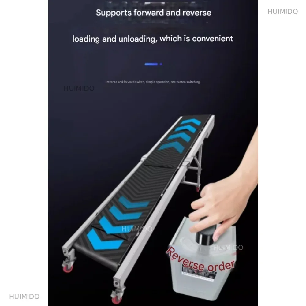 Small conveyor multi-purpose conveyor belt loading and unloading assembly line climbing folding anti-slip belt conveyor