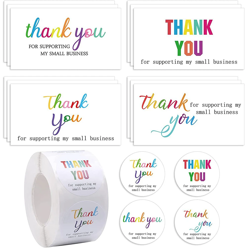 "Thank You For Your Order" Cards Beyond Grateful Labels For Small Businesses Inserts Gorgeous Appreciate Package Gifts view 5