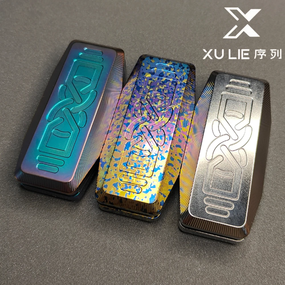 XU LIE EDC Shuttle Fidget Slider Magnetic Mechanical Vibration Push Slider Original Anxiety Relief Gadgets Fidget Toys Adults