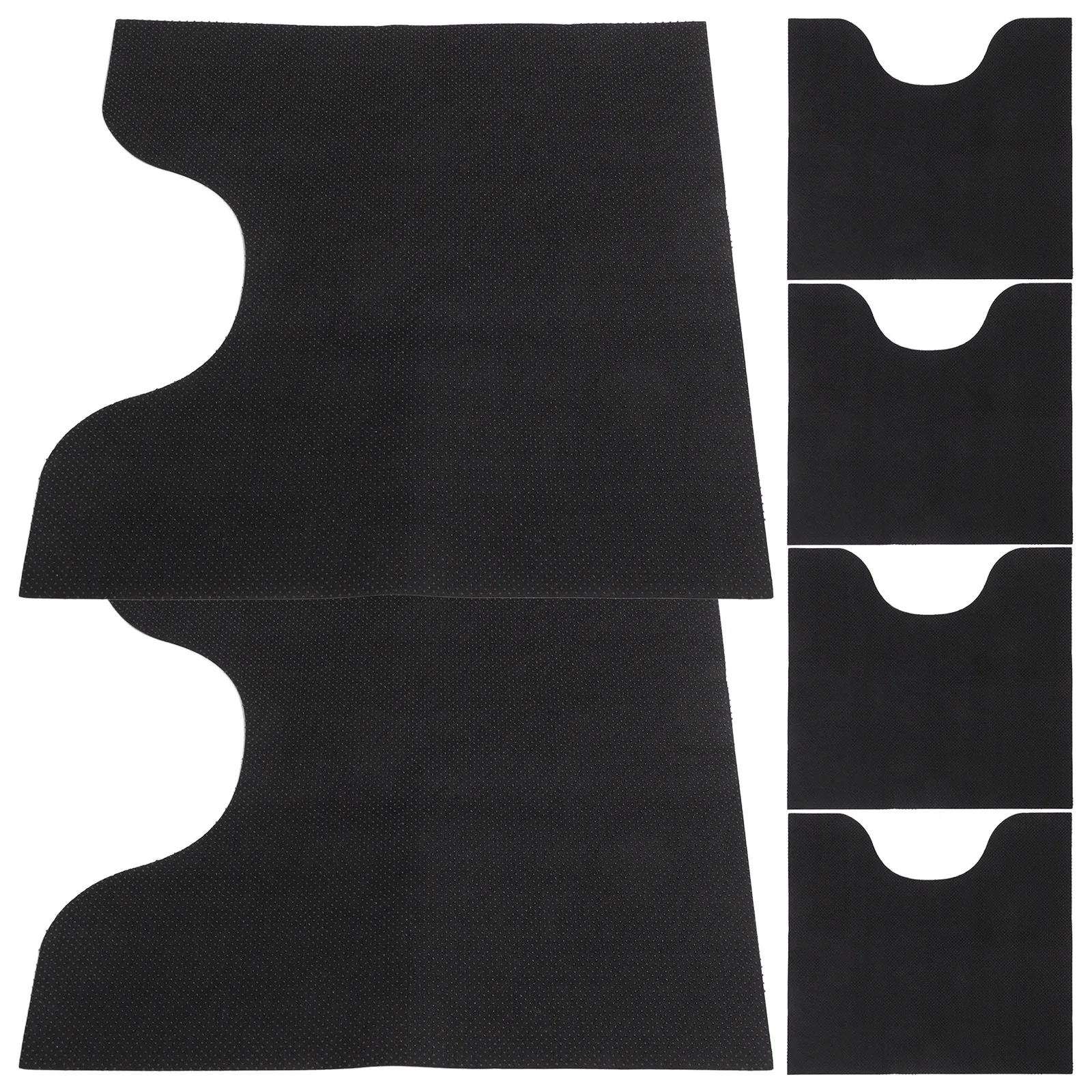

6Pcs U-Shaped Toilet Training Mat Washable Reusable Potty Training Essentials for Toddlers Universal Fit Non-Slip Bathroom Floor