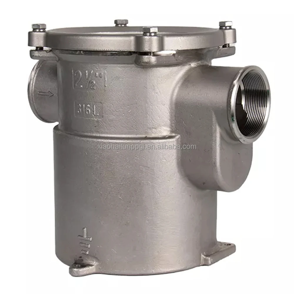 تركيبات القوارب المصنوعة في الصين من الفولاذ المقاوم للصدأ 316 فلتر مياه البحر البحري / يخت مصفاة #5