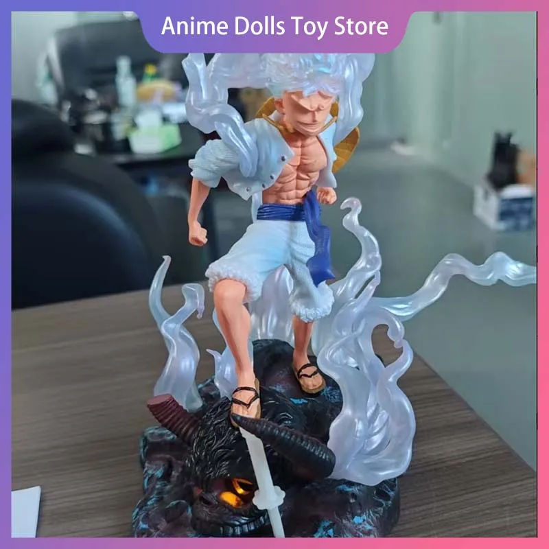 

One Piece LX The Island Of Ghosts Ника Луффи 23 см Фигурка Аниме Мультяшная модель игрушки со светом Настольный декор Коллекция Подарок