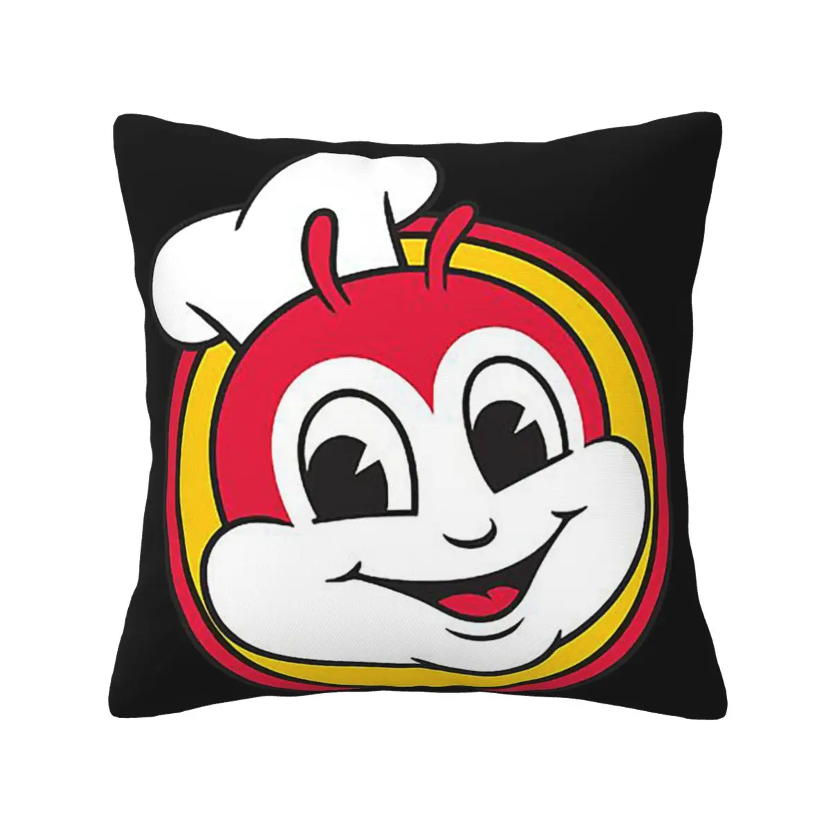 Jollibee Square Pillowcase Pillow Cover Cushion Zip Decorative Comfort Throw Pillow for Home Sofa