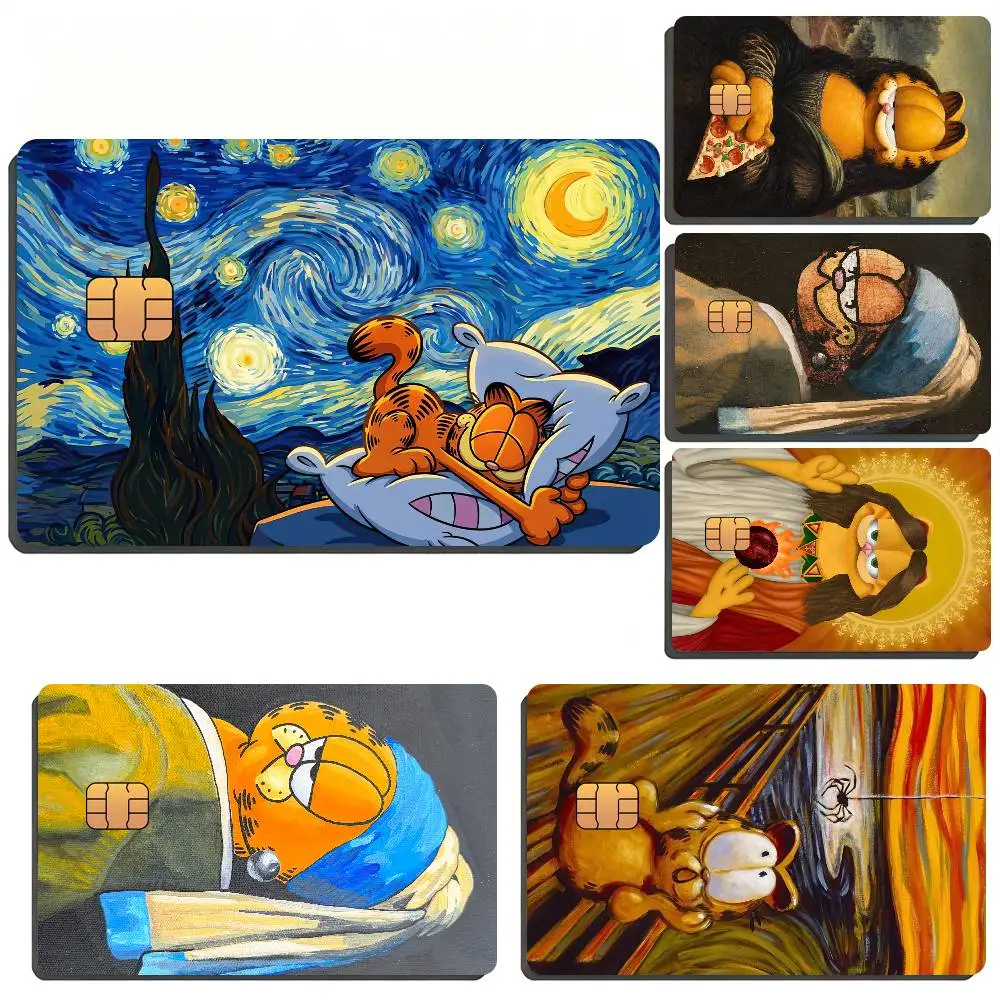 Funny G-GarfieldS Bank Card Sticker Film Tape Skin For Credit Card Debit Card Waterproof Stickers