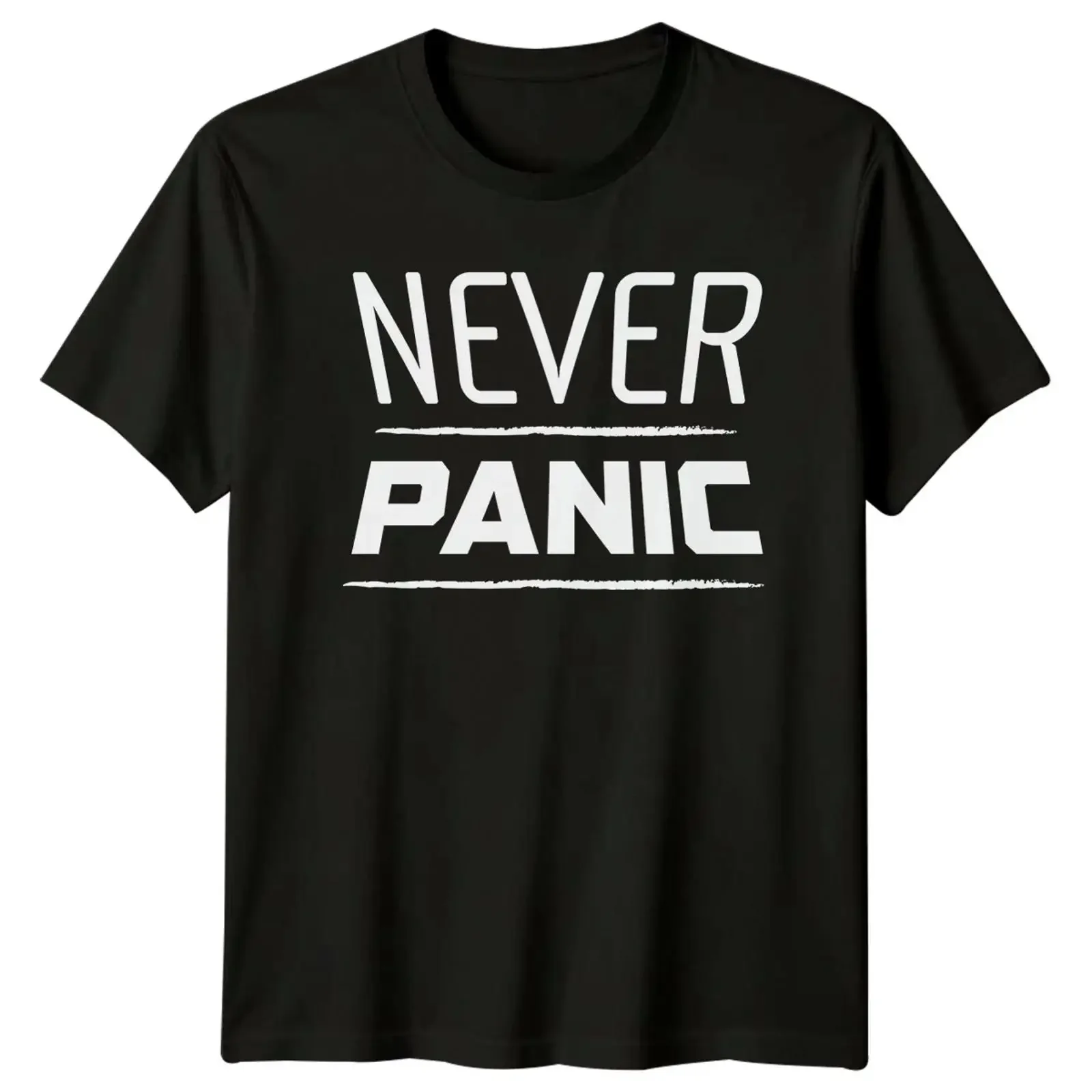 Never Panic T Shirt Faith Over Fear Christ Geburtstag Geschenk für Sie und Ihn vintage Washed fashion Top For Everyday Wear