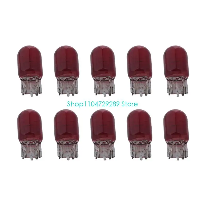 D8KE 7443 Vehicle Light Bulb 12V 21/5W 10 Pack for Daily Upkeep