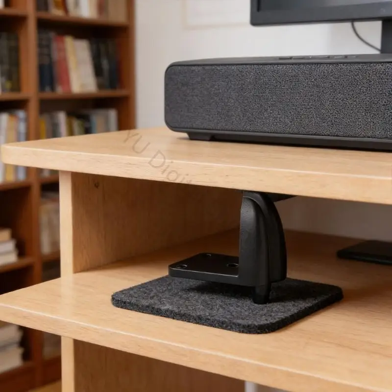 96BA 4er-Pack Studio-Monitor-Isolationsfüße reduzieren Verzerrungen, Desktop-Lautsprecherfüße, Riser, Ständer zur – Detail 9