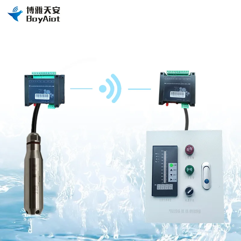 BOY-WR04-C9 Hoge precisie roestvrijstalen ingang Waterniveaudetector Anti-interferentie externe transmissie Lora-module
