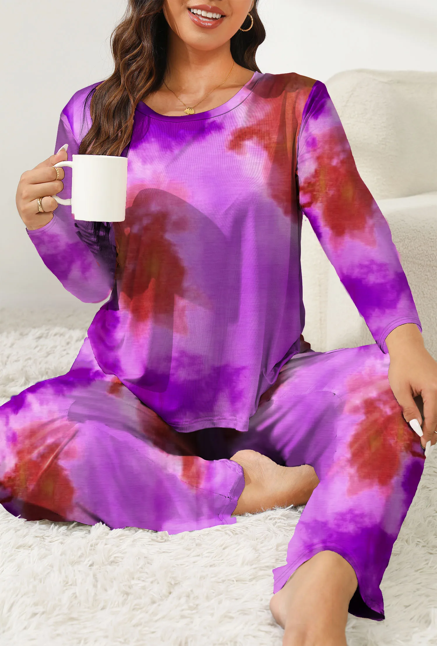 

Women's Plus Size Short Sleeve Pajama Set