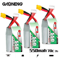 GAONENG GNB 3S 11.1V 550mAh Lipo Battery With XT30 For Torrent 110 FPV Racing Drone RC Quadcopter Parts 11.1V 70C/140C Battery