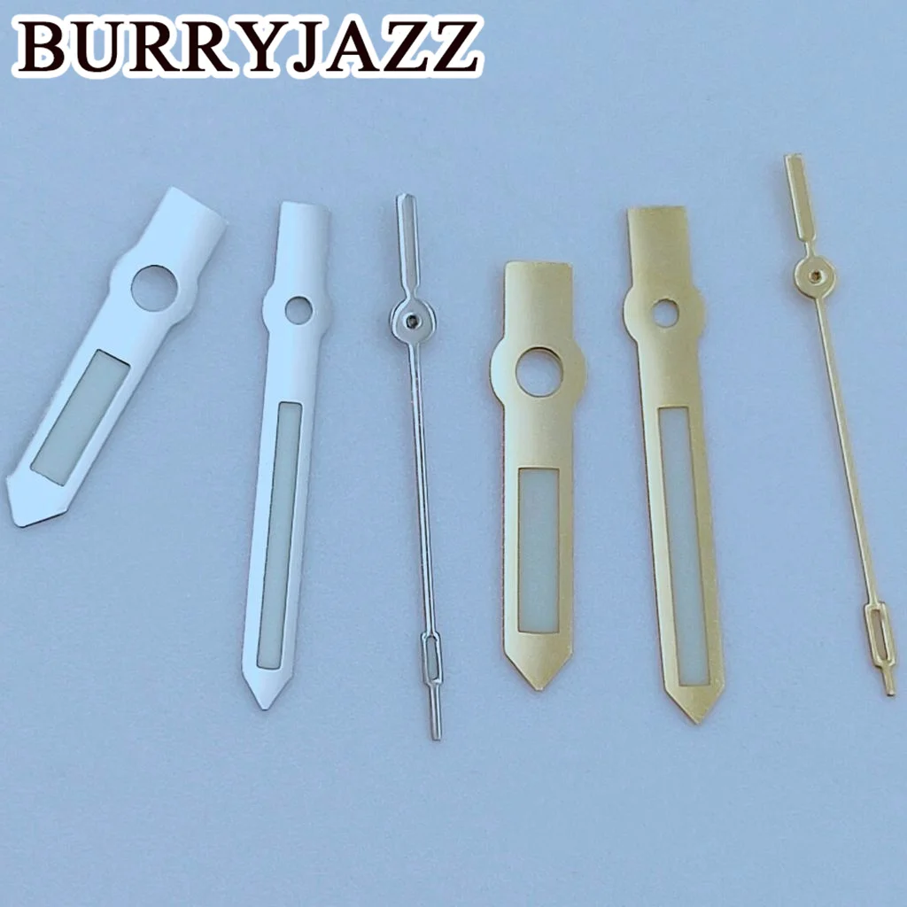 BURRYJAZZ NH35 NH36 NH38 7S26 7S36 4R35 4R36 Watch Hands Silver Gold Rose Gold Hands Green Luminous