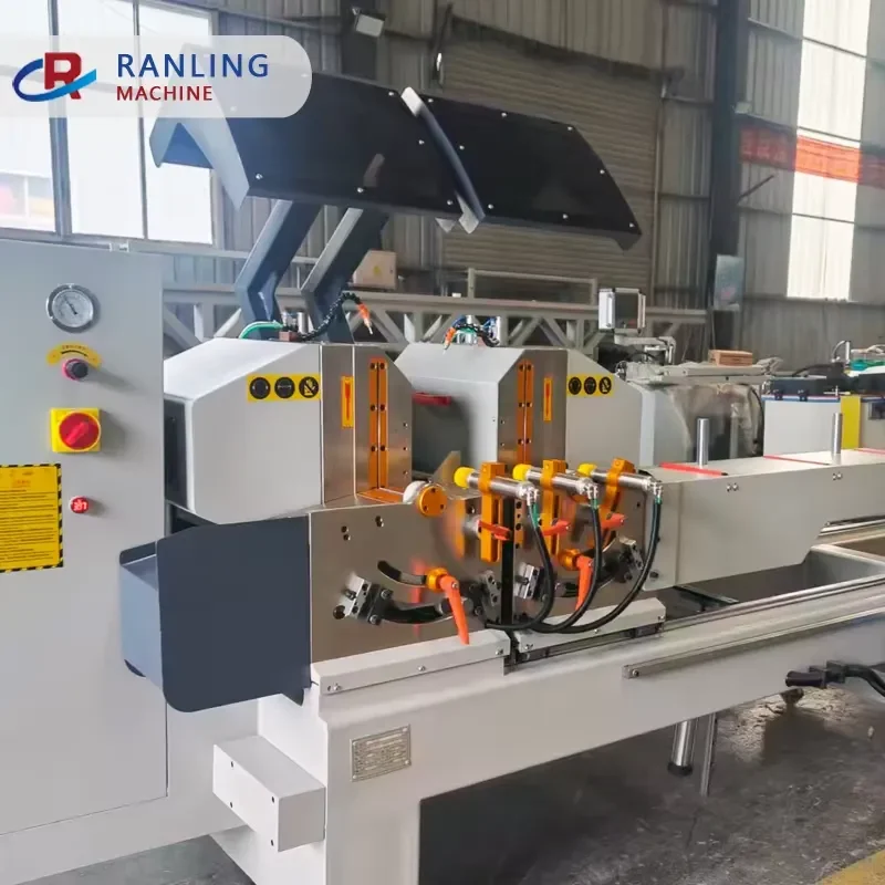 CNC Double-head Aluminum UPVC Cutting Machine Mitre Saw with 45/90 Degree Miter Servo Control for Window and Door Making