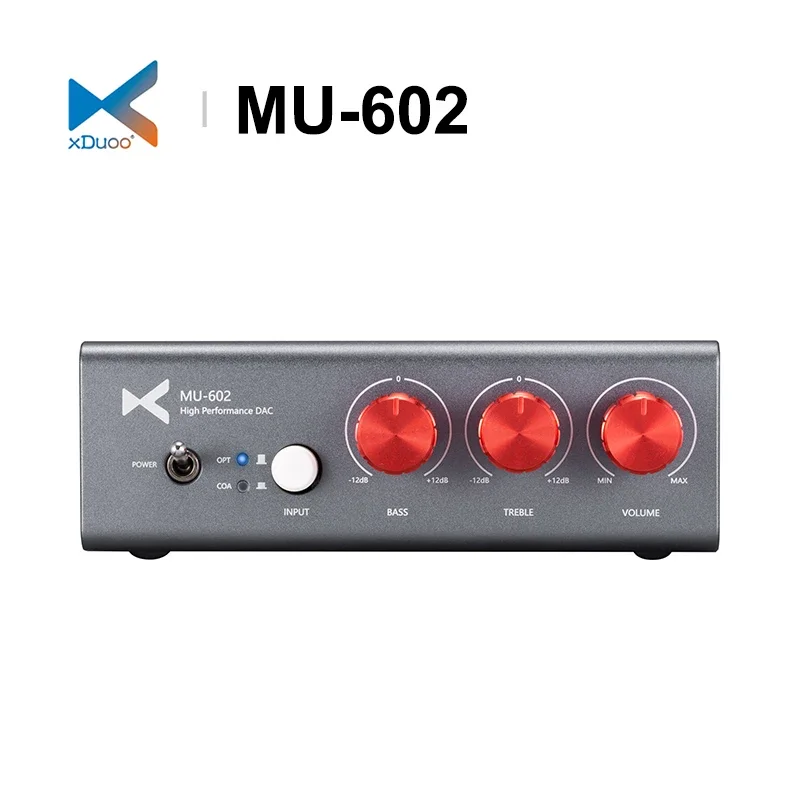 XDUOO MU-602 MU602 High Performance Decoder High-end Digital DAC for Amplifier Independent Volume Two RCA Outputs