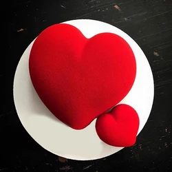 Wedding Valentine's Day Silicone Heart Shaped Cake Mold Supplies Cake Moulds Silicone Tray for Baking Chocolate Mousse Dessert