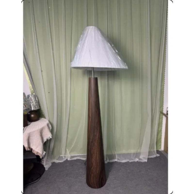 

Japanese Retro Wabi Sabi Solid Wood Standing Floor Lamp for Living Room Bedroom Study Chinese Tea Room Home Decor LED