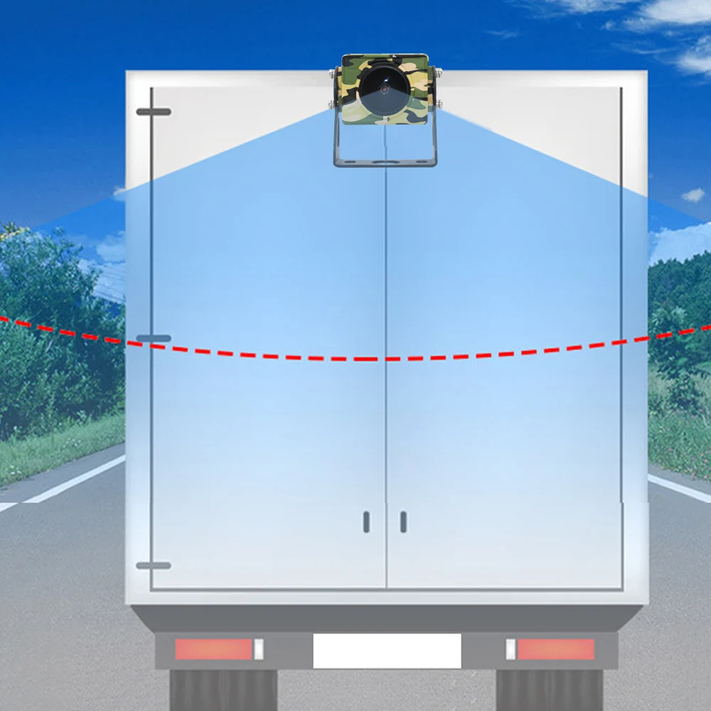 Smartour AHD 1080P Parking Reverse Car Backup View Camera 12V/24V For Bus RV Truck Camouflage Shell Color Night Vision