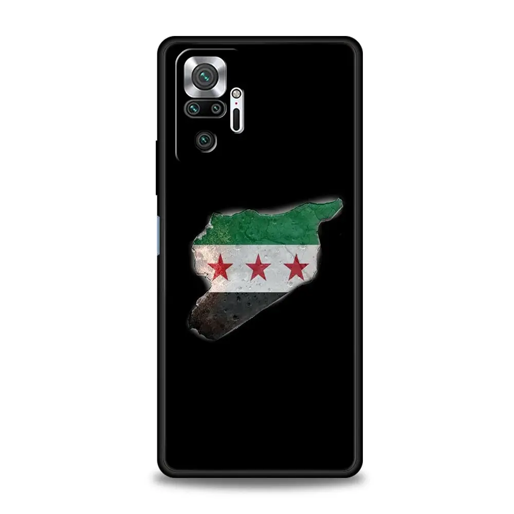 Syria flag Phone Case For Xiaomi Redmi Note 13 12 5G 11 10 Pro Plus 4G 9S 9 8 7 9T 13C 12C 10C 9C 9A Soft Silicone Cover