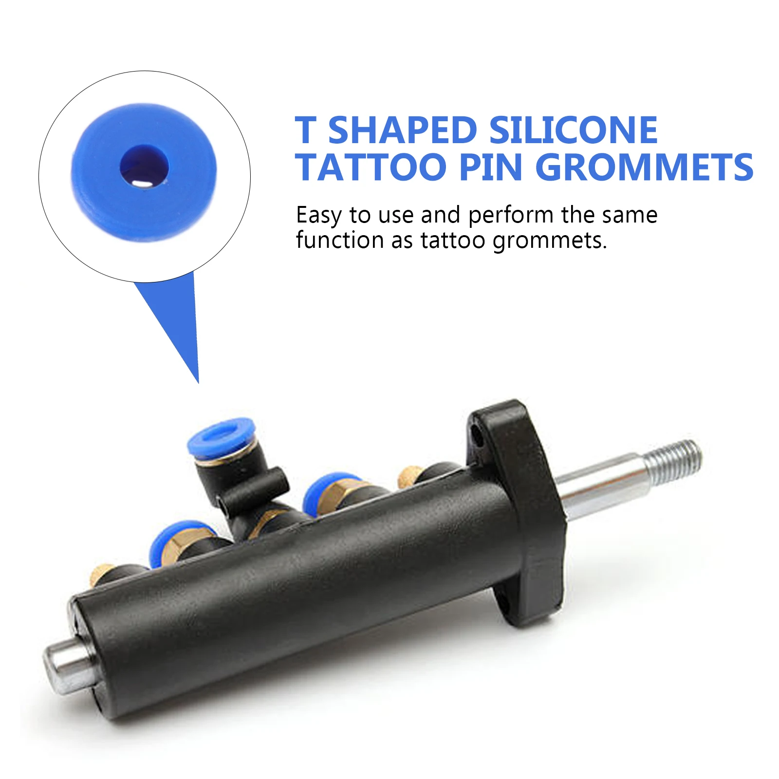 

100pcs Grommets Silicone For Coil Machine Stable Armature Bar Replacement Consumables Pin Cushion Silicone