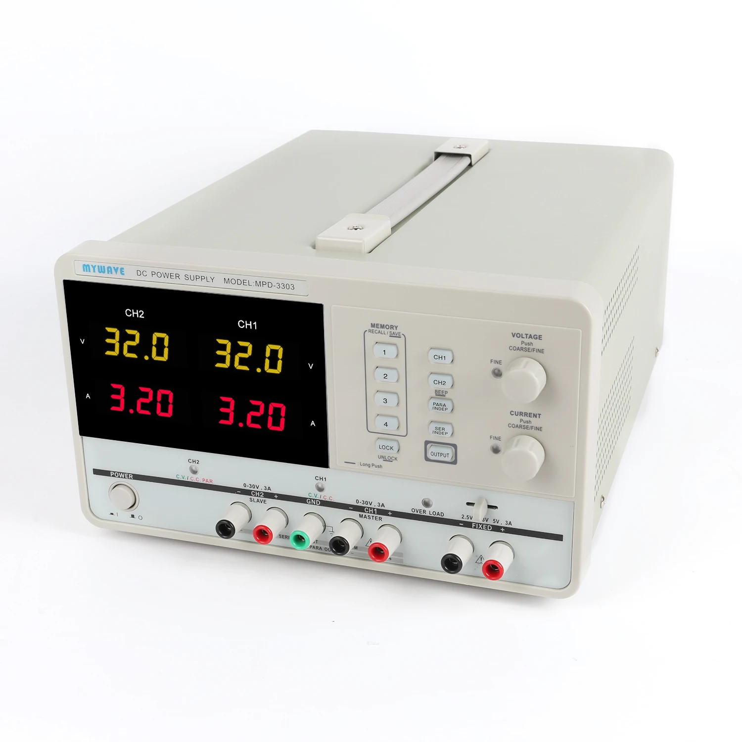 MW MPD-3303 LED CNC High Precision Programmable DC Power Laboratory Linear Output Multi-Function Maintenance Voltage Stabilizer