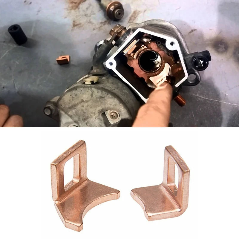 Starter Solenoid Contact Set 2Pcs Starter Soleniod Rebuild Repair Contact Kit 228000โ6660