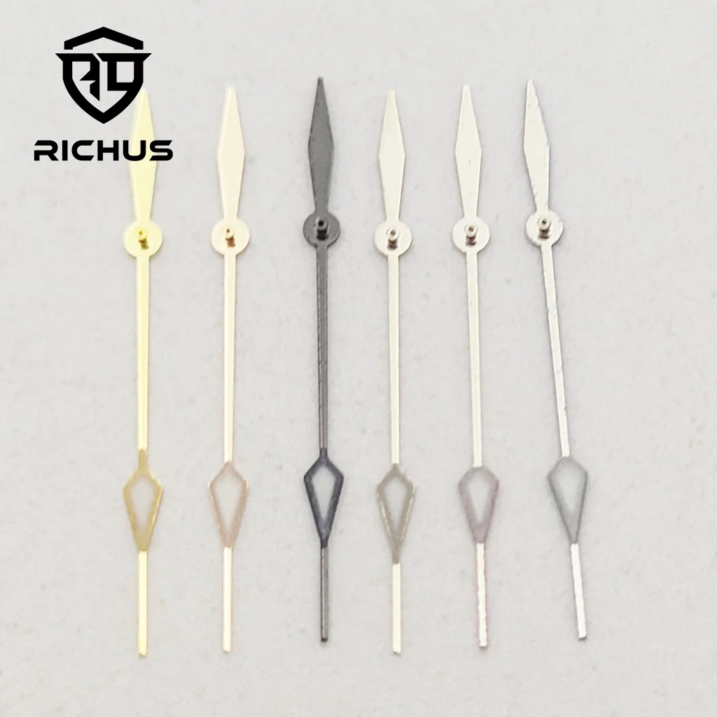 RICHUS NH35 Relógio mãos Verde Luminoso Fit NH34 NH35 NH36 ETA2824 2836 Miyota8215-DG Movimento