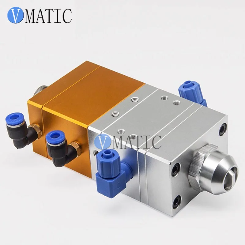 

VC-63AB Thimble Type High Flow Dispensing Valve 1:1 Two-Component, Medium-Low Viscosity, High-Pressure Resistant Mixing Valve