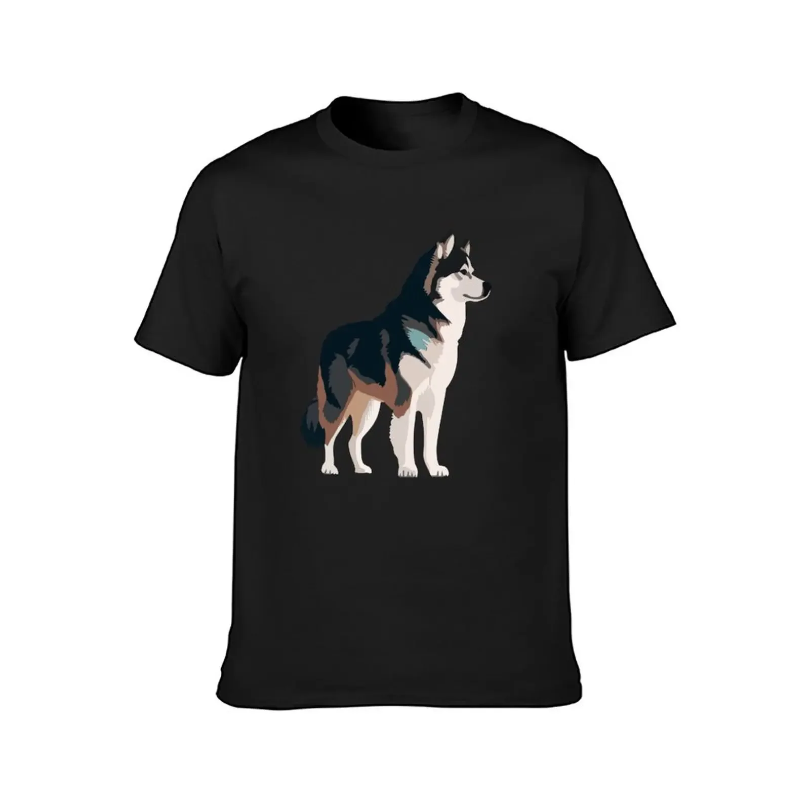 Alaskan Malamute T-Shirt vintage plus size tops mens t shirt graphic