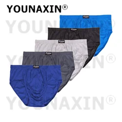 5 Pieces Men Big Size Briefs Underwear Underpants Cotton Breathable Panties Undies Boy Knickers XL 2XL 3XL 4XL 5XL 6XL 7XL 8XL