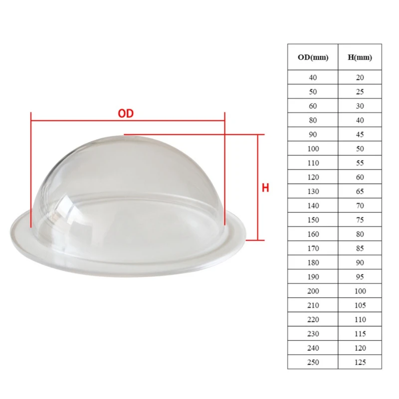 

1 шт., прозрачная крышка купольной камеры, корпус камеры безопасности, акриловая замена внутреннего/наружного видеонаблюдения