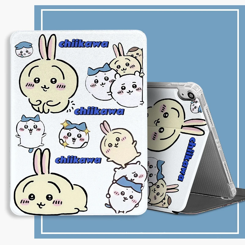

Chiikawa Ipad Case for 11th Generation A16 Pro 20 21 11in Case 10th 10.9in 9th 10.2in Case Air4 5 Mini6 7 8.3in Protective Cover