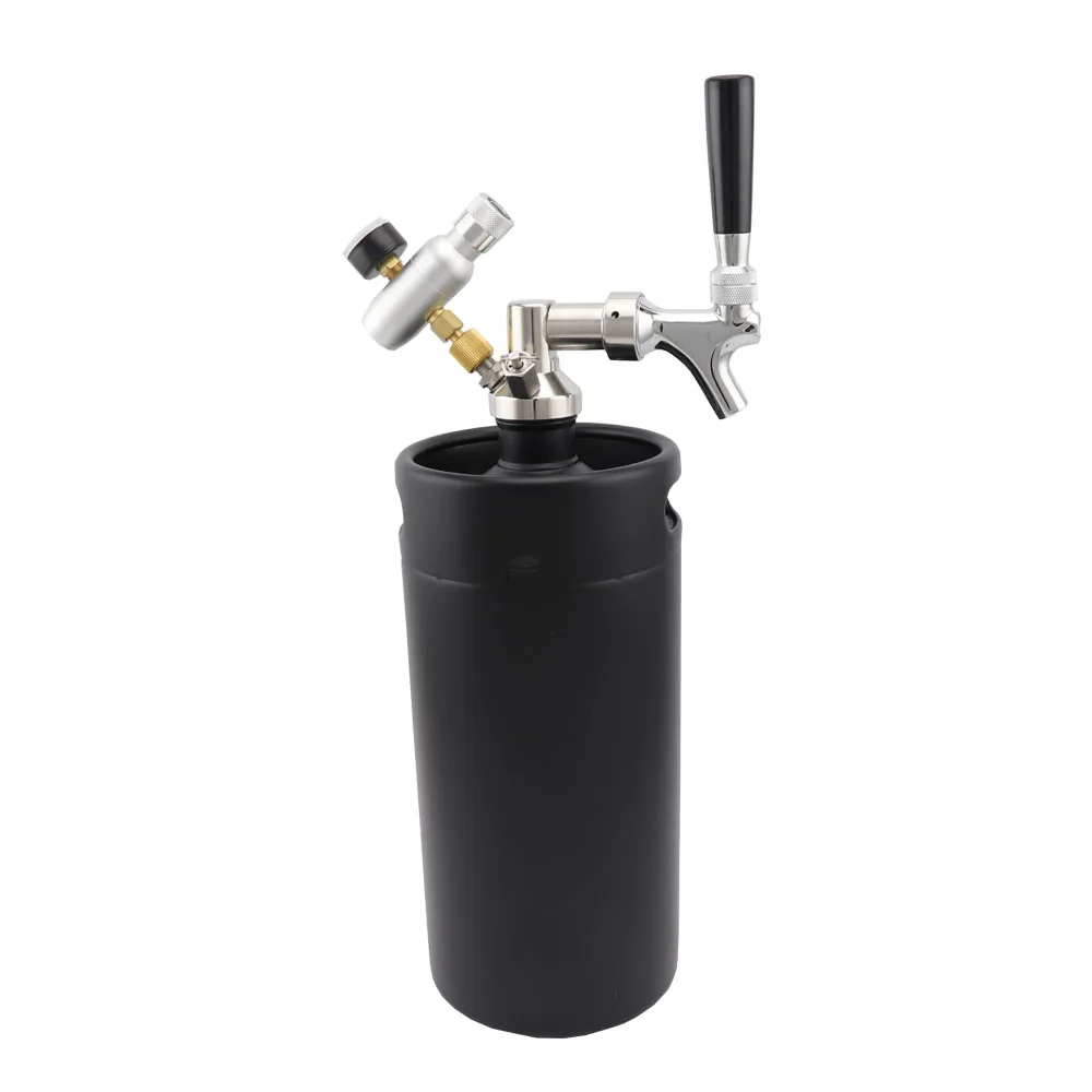 

Homebrew Mini Keg 3.6L Beer Dispenser Tap With Draft Beer Faucet and Co2 Regulator Growler Tap System