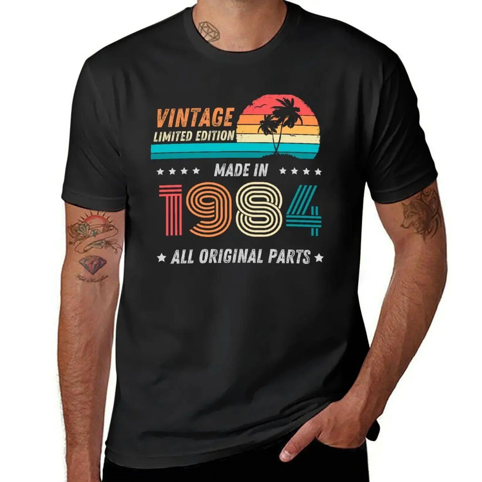 Vintage Limited Edition made in 1984 All Original parts - Vintage Birthday Gift T-Shirt customs graphic shirts men tshirt