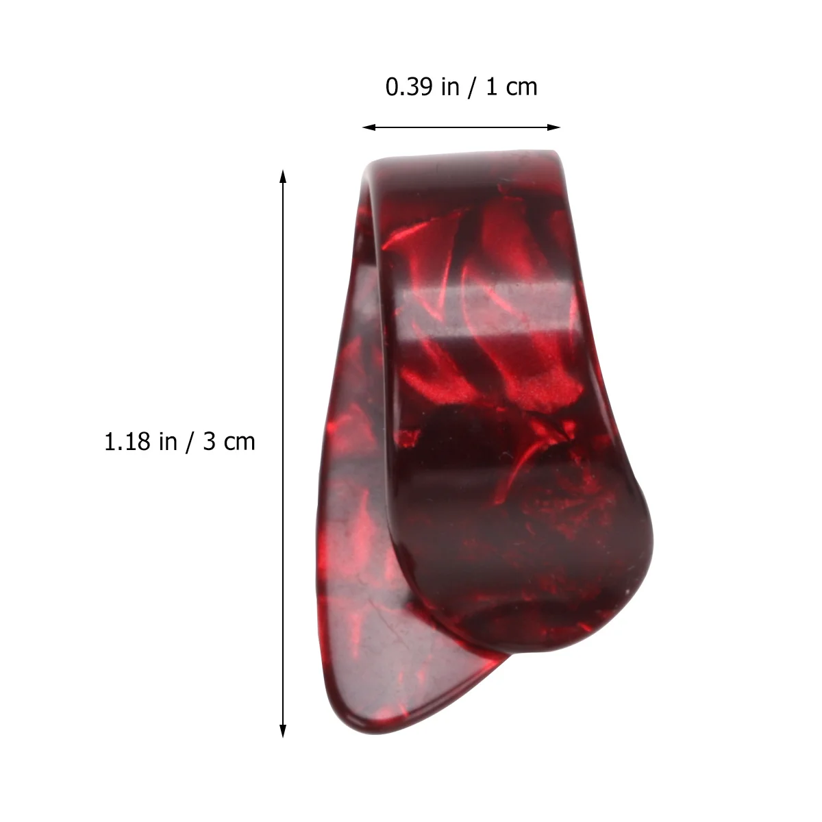 

12Pcs Thumb Finger Guitar Picks Celluloid Durable Lightweight Ultra Thin for Bass Guitar Practice Nail Plectrums Collection