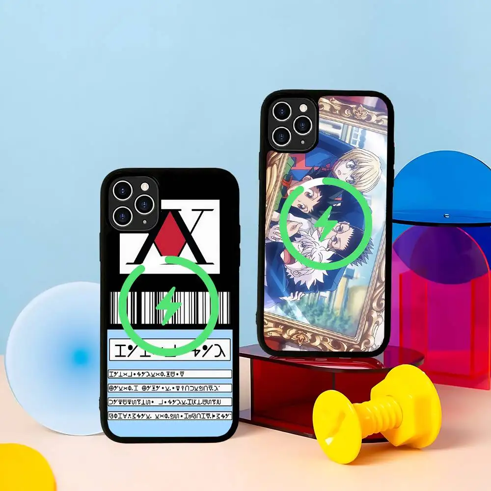 

Чехол для телефона Hunter X Hunter с поддержкой MagSafe для iPhone 16, 15, 11, 12, 13, 14, 17 Pro Max Plus, с магнитной беспроводной зарядкой