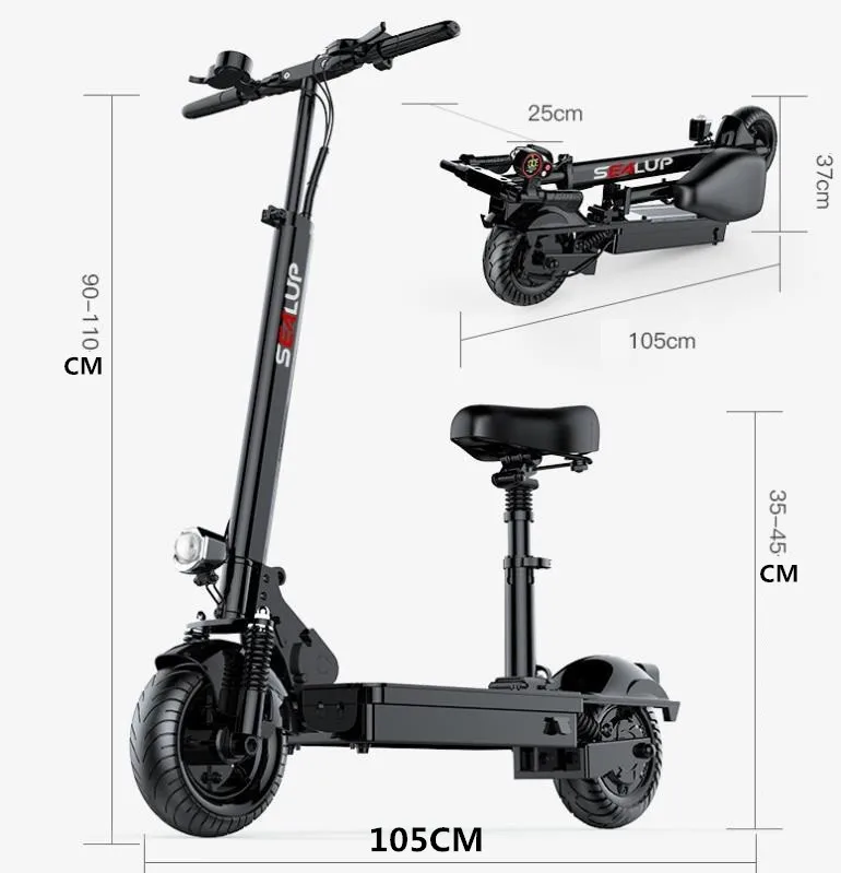 

Mini Foldable Electric Scooter for Adults, 7-Fold Shock Absorber, 350W, 30-100km Range