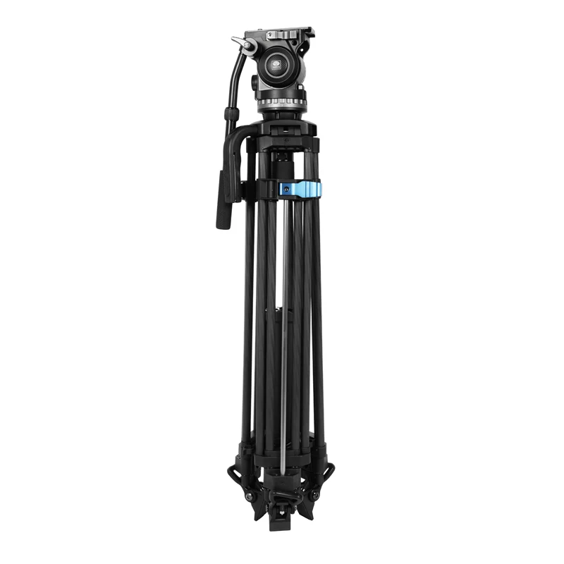 sirui SQ75 Rapid System Heavy Duty Carbon Fiber Video Tripod Kit With VHS-10 Professional Fluid Head