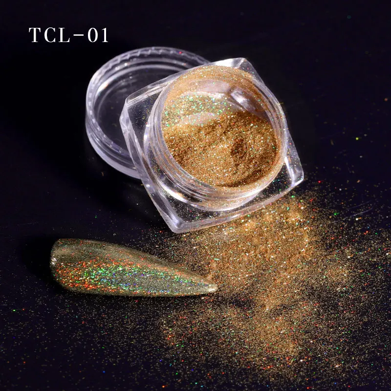 Nail Glitter New Pop Classic Color High Quality Aperture Nail Laser Powder Fine