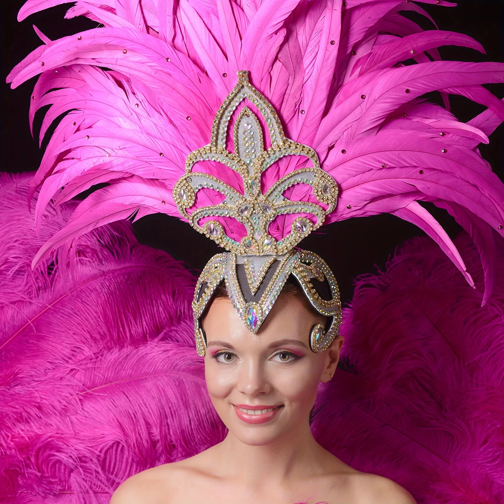 ขนไก่หางสีแดงกุหลาบ 50 ชิ้น ขนาด 25-45 ซม. ขนธรรมชาติสำหรับงาน DIY ตกแต่งงานปาร์ตี้ อุปกรณ์เสริมราคาถูก