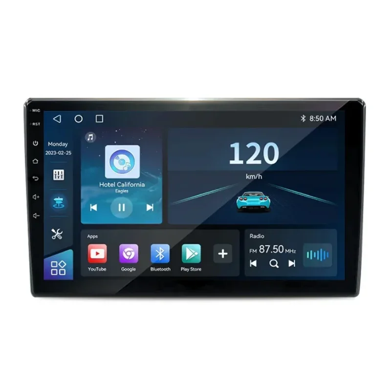 RUSTAR IPS 2din Android11 4core 2+32GB Car Video For Head Unit 9/10inch Universal Carplay Autoradio Dvd Car Player