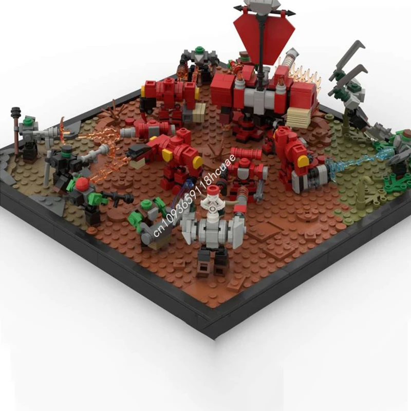 ตัวต่อ MOC 1271 ชิ้น ชุดสร้างโมเดลไดโอรามาจักรวาลไซไฟแบบกอธิค ของเล่นเด็ก ชุดตัวต่อสถาปัตยกรรมแบบโมดูลาร์ ไอเดียของขวัญคริสต์มาส DIY