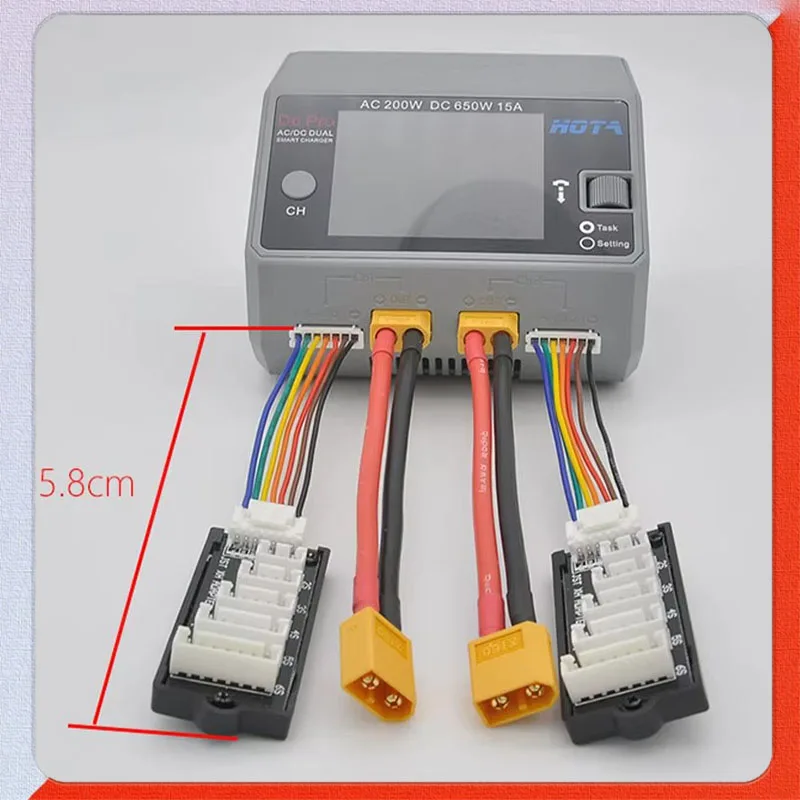 Xt60/Xt30/Jst/Ec5/Trx T-Plug Balance Charger Extension Cable And 2pcs 2-6s Extension Board For Hota D6 D6pro D6+ Smart Charger