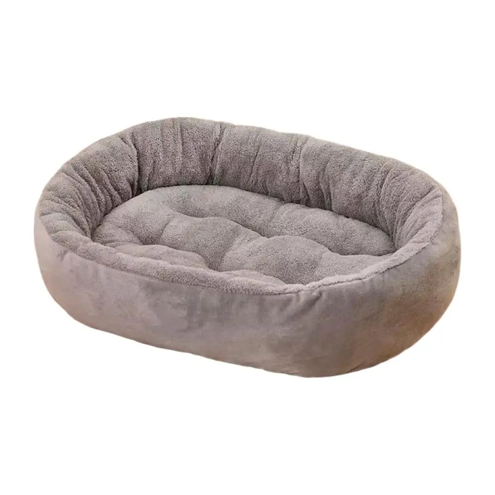 Dickes Plüsch-Haustierbett, Warme Hunde- und Katzennestmatte, Verdicktes Gemütliches Schlafkissen für Kleine, Mittlere und Große Hunde und Katzen – Detail 11