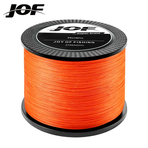 JOF hilo de pescar trenzado multifilamento carpa mosca 4 hebras 1000M 300M 500M Multicolor Japón Spinning extremo PE tejido fuerte