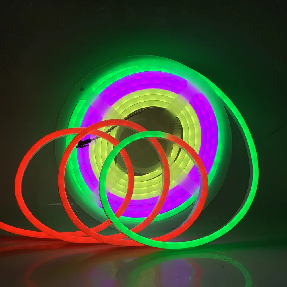 

DC 12V WS2811 Smart RGB Led Neon Lighting Strip 1903 IC Dream Color Pixel Addressable Silica Gel Neon Rope Tube Strip Light