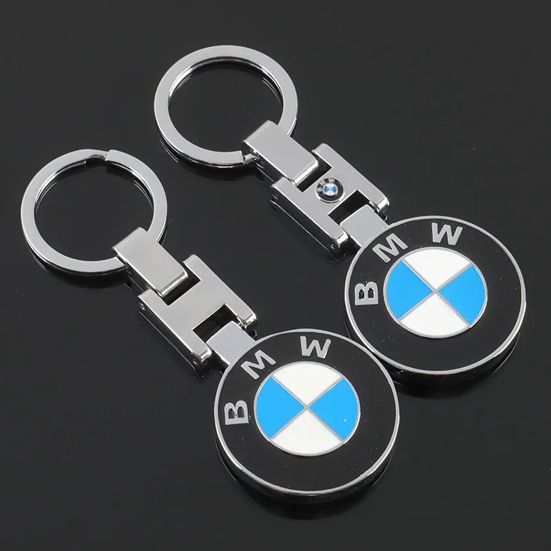 Porte-clés avec Logo de voiture en métal/cuir 3D, accessoires d'intérieur automobile pour BMW E46 E90 E60 F30 F10 X1 X2 X3 X5 X4 X6 X7 G30 G20