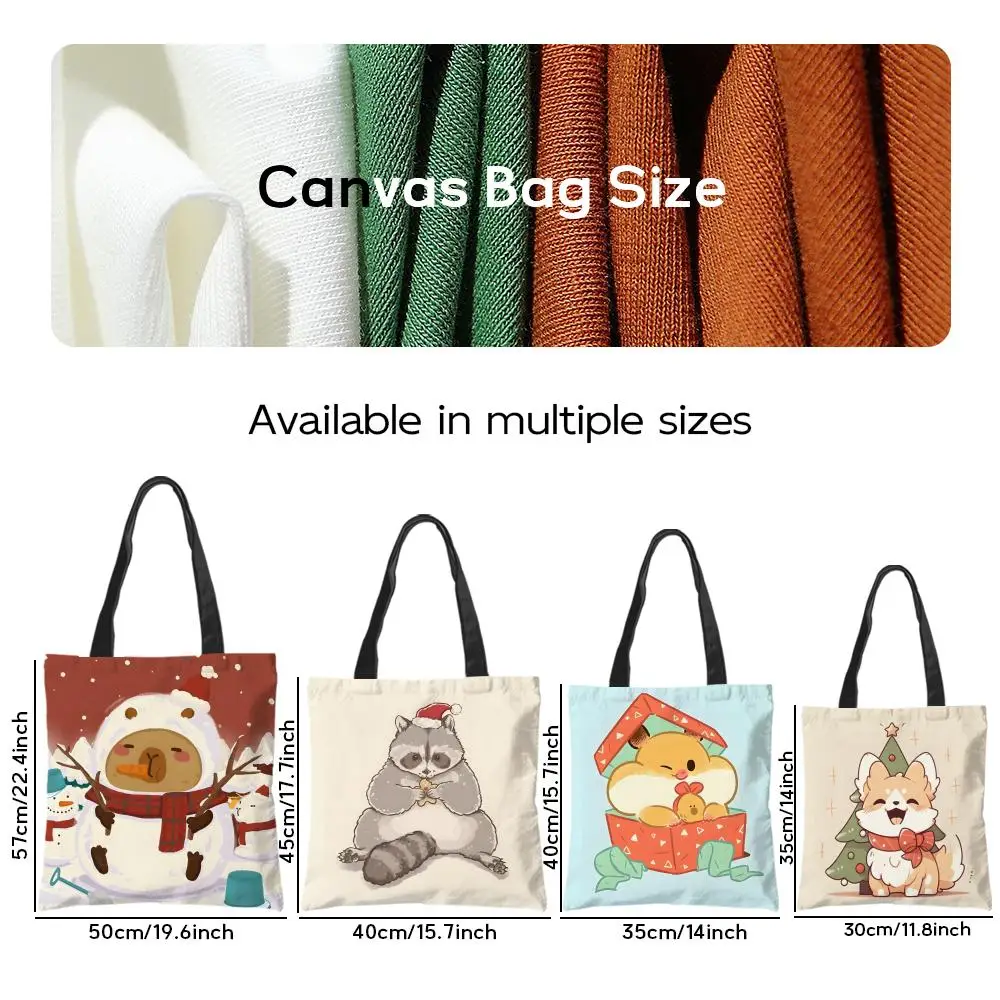 Storage Bags Shopping Grocery Reusable School Girl Gift Tote Bag for Women Aesthetic Funny Animals on the Internet